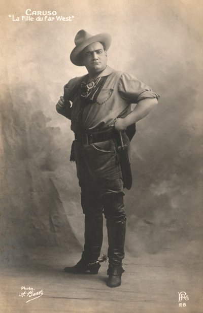 Enrico Caruso in Puccinis La Fanciulla Del West von European Photographer