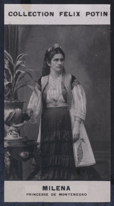 Milena, Prinzessin von Montenegro (1847) von European Photographer