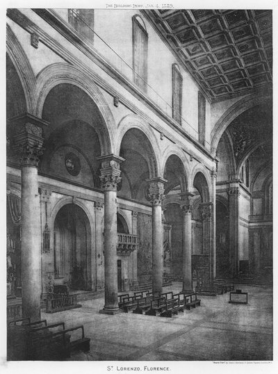 St. Lorenzo, Florenz (s/w Foto) von European Photographer