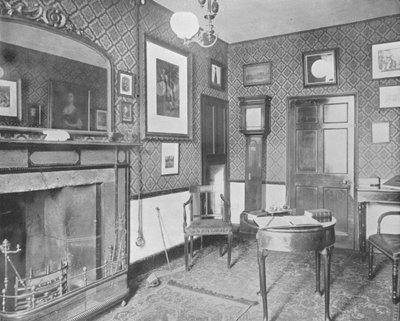 Washington Irvings Zimmer im Red Horse Hotel, Stratford-on-Avon, England von European Photographer