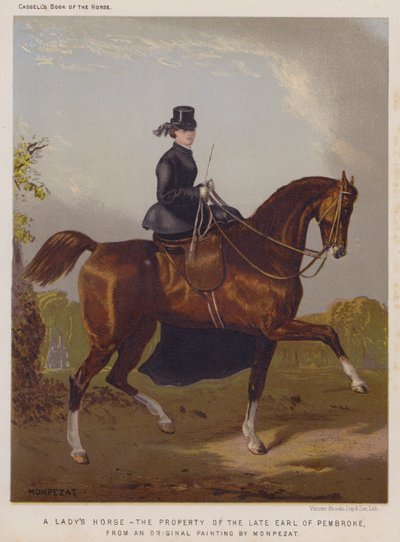 Das Pferd einer Dame, Eigentum des verstorbenen Earl of Pembroke von European School