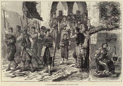 Eine montenegrinische Hochzeit (Stich) von European School