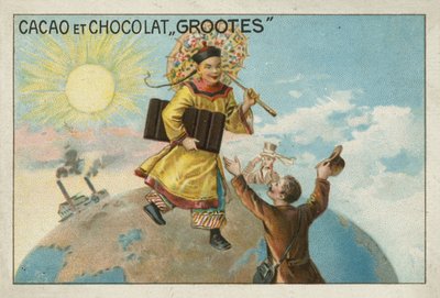 Werbung für Grootes Kakao und Schokolade von European School