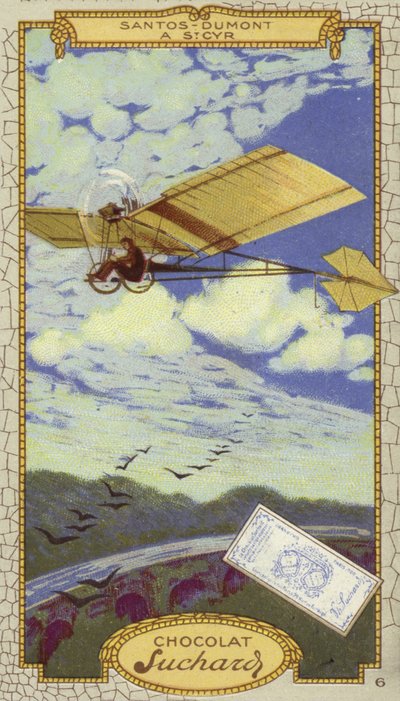 Alberto Santos-Dumont in St. Cyr, Frankreich von European School