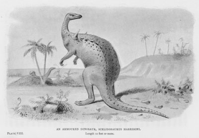 Ein Gepanzertes Dinosaurier, Scelidosaurus Harrisoni von European School
