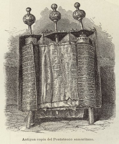 Alte Kopie des samaritanischen Pentateuch von European School