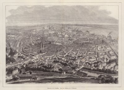 Vogelperspektive von Chemnitz, Deutschland von European School