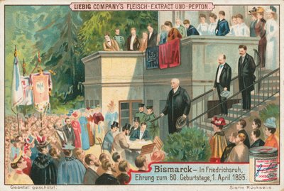 Bismarck, Liebig-Karte, frühes 20. Jahrhundert von European School