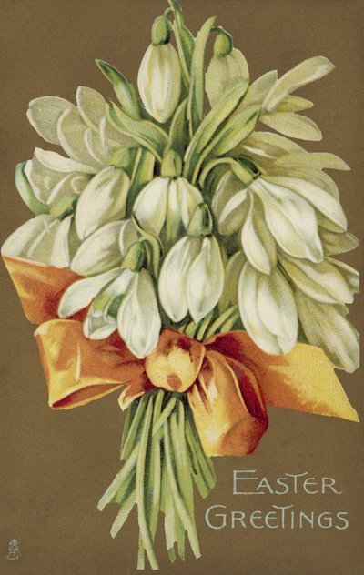 Schneeglöckchenstrauß, Ostergrüße von European School