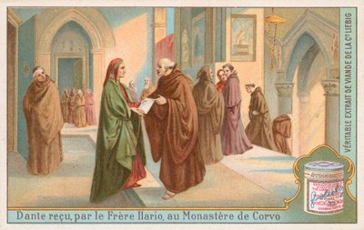 Dante, Liebig-Karte, frühes 20. Jahrhundert (Chromo) von European School