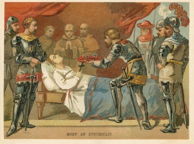 Tod von Bertrand du Guesclin, französischer Militärkommandant, 1380 von European School