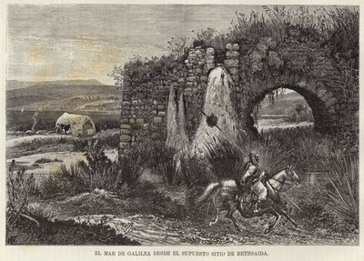 Der See Genezareth vom vermuteten Standort von Bethsaida von European School