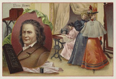 Elias Howe, amerikanischer Erfinder und Pionier der Nähmaschine von European School
