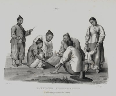 Familie koreanischer Fischer von European School