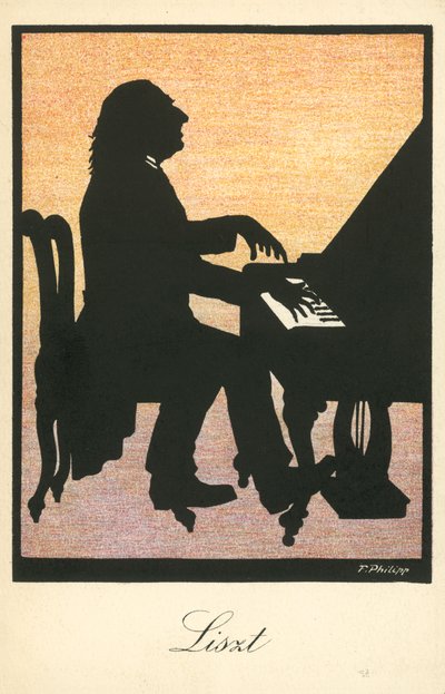 Franz Liszt, ungarischer Pianist und Komponist von European School