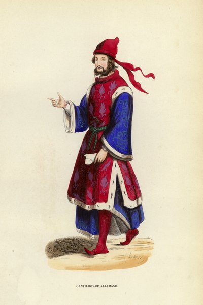 Deutscher Edelmann (Farbstich) von European School