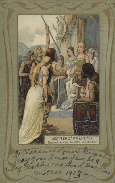 Götterdämmerung, Siegfried empfängt Brünnhilde und Gunther von European School