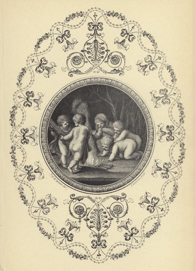 Illustration aus Michael Angelo Pergolesis Buch der Ornamente von European School