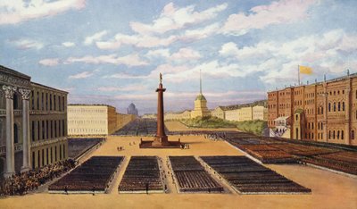 Einweihung des Denkmals für Zar Alexander I. in St. Petersburg von European School