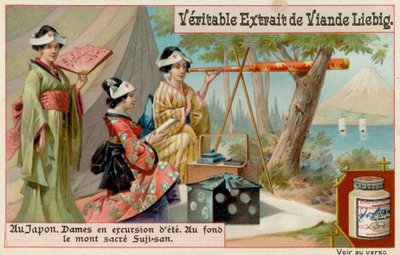 Japanische Frauen am Fuße des Suji-San von European School