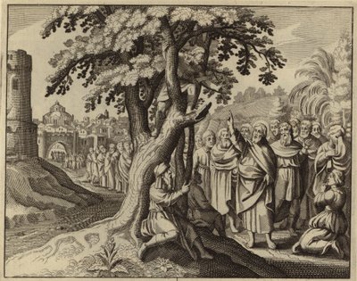 Jesus Christus und Zachäus der Zöllner von European School