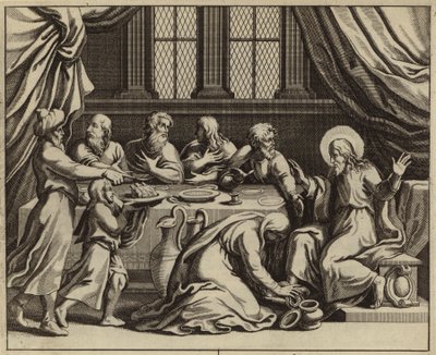 Jesus Christus wird von einer sündigen Frau im Haus von Simon dem Pharisäer gesalbt von European School
