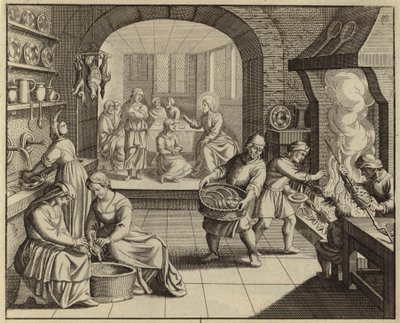 Jesus Christus im Haus von Martha und Maria von European School