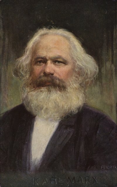 Karl Marx (1818-1883), deutscher Philosoph, Ökonom, Historiker und politischer Theoretiker von European School