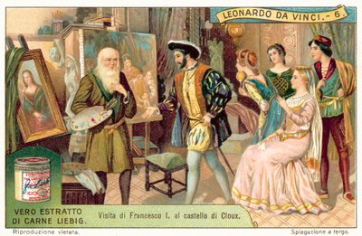 König Franz I. von Frankreich besucht Leonardo da Vinci in Clos Lucé von European School