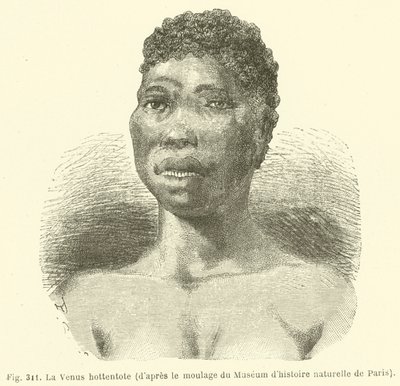 Die Venus Hottentotte (nach dem Abguss des Naturhistorischen Museums in Paris) von European School