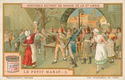Le Petit Marat, Liebig-Karte, frühes 20. Jahrhundert (Chromo) von European School