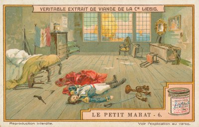 Le Petit Marat, Liebig-Karte, frühes 20. Jahrhundert von European School