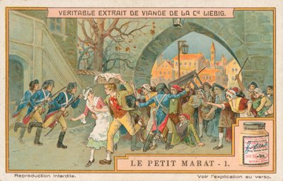 Le Petit Marat, Liebig-Karte, frühes 20. Jahrhundert von European School