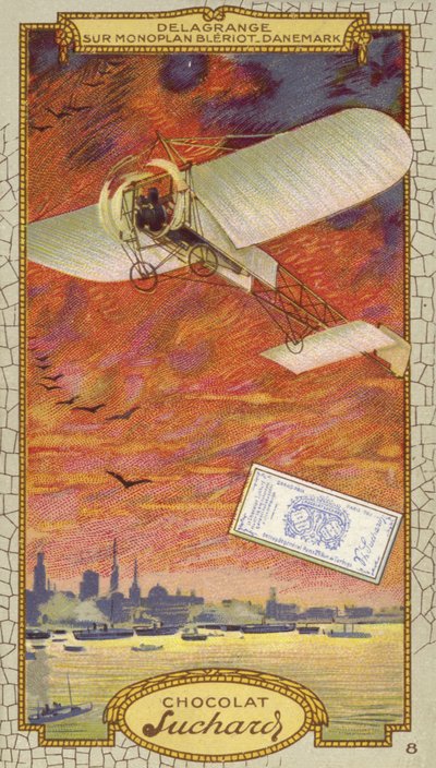 Leon Delagrange in einem Bleriot-Eindecker, Dänemark von European School
