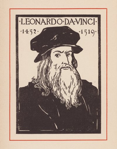 Leonardo da Vinci, italienischer Renaissance-Universalgelehrter von European School