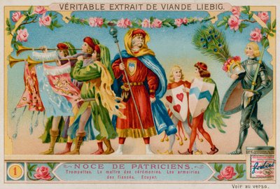 Musiker, der Zeremonienmeister, die Wappen der Häuser, der Knappe von European School