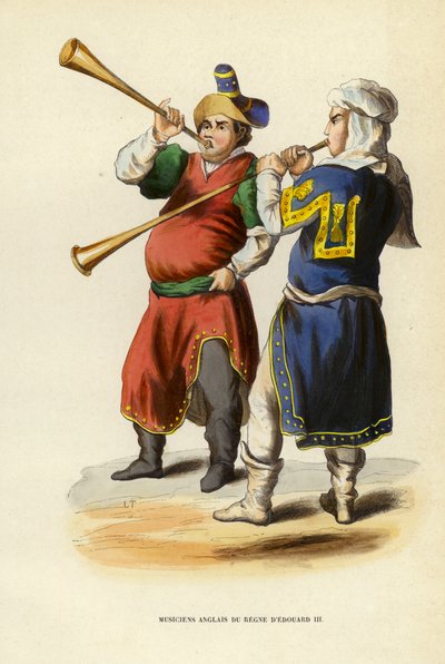 Englische Musiker aus der Herrschaft von Eduard III von European School