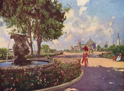 Nizza, La Jetée, das Denkmal und der Phökaierbrunnen von European School