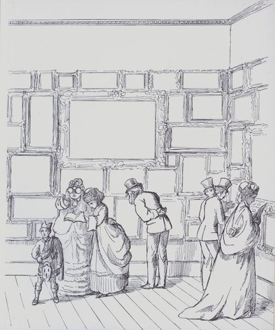 Seite aus einem Buch zur Aufbewahrung einer persönlichen Sammlung von Wappen und Monogrammen von European School
