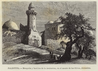 Palästina, Moschee und Basilika der Himmelfahrt auf dem Ölberg, Jerusalem von European School