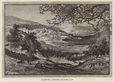 Palästina, Nazareth von Süden gesehen von European School