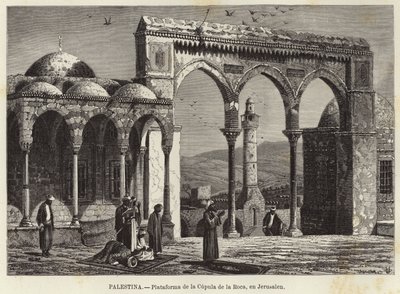 Palästina, Plattform der Felsendomkuppel in Jerusalem von European School