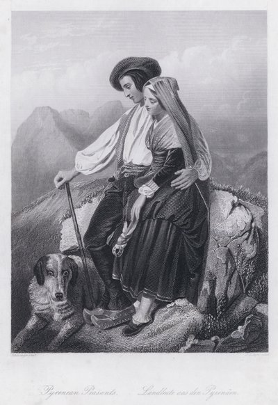 Pyrenäenbauern (Stich) von European School