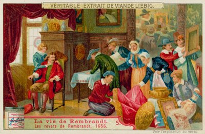 Der Bankrott von Rembrandt von European School