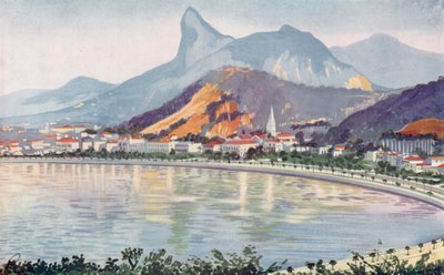 Der Botafogo-Teil der Bucht von Rio, überblickt vom Corcovado-Berg von European School