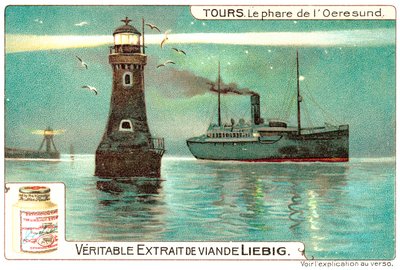 Der Leuchtturm von Öresund, zwischen Dänemark und Schweden von European School