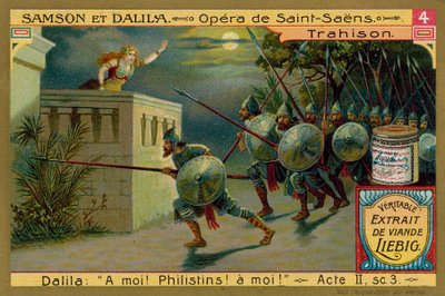 Die Philister greifen mit Hilfe von Dalila an von European School