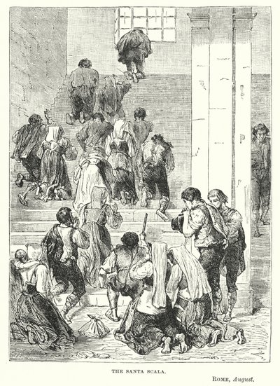 Die Heilige Treppe, Rom, August von European School