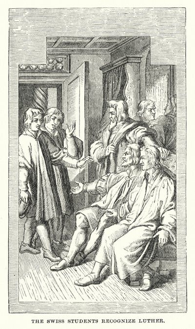 Die Schweizer Studenten erkennen Luther von European School