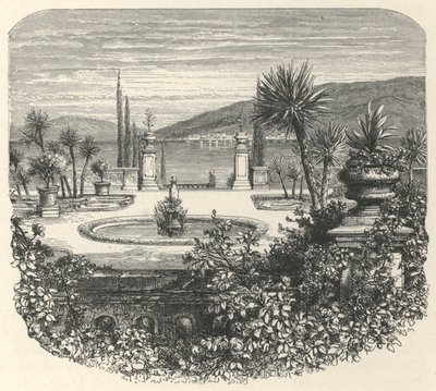 Eine Terrasse von Isola-Bella (Gravur) von European School